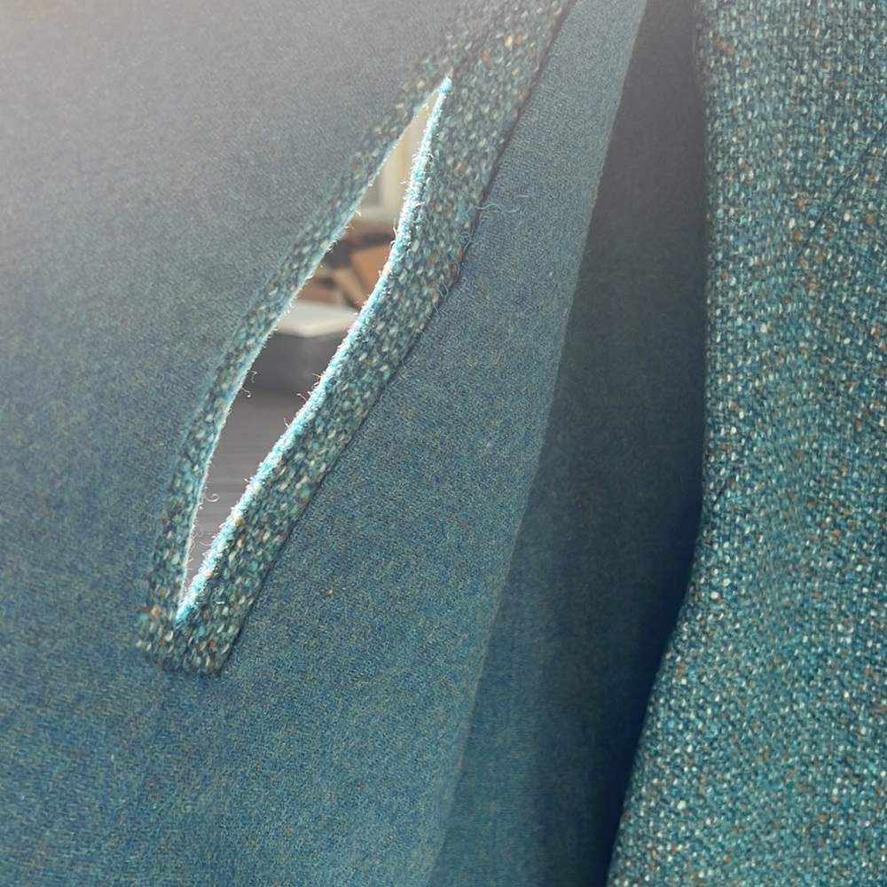 Custom Pendleton mini dress and cape - Picture 2 of 9